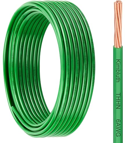 Amazon.com: 6 AWG 19 股THHN 黑銅建築線(100 英尺切割) : 家居裝修